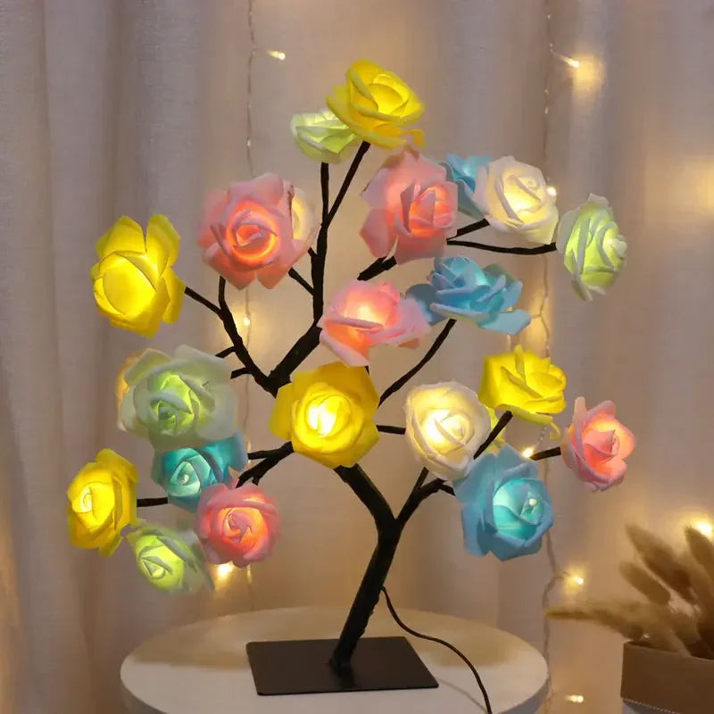 LED Rose Flower Tree